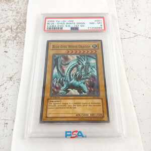 2004 Yu-Gi-Oh! Blue-Eyes White Dragon PSA 8 NM-MT SKE-001 1st Edition Super Rare